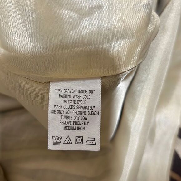 Jessica London blazer cotton linen blend pockets brown 18W FIRM on PRICE - Picture 7 of 7